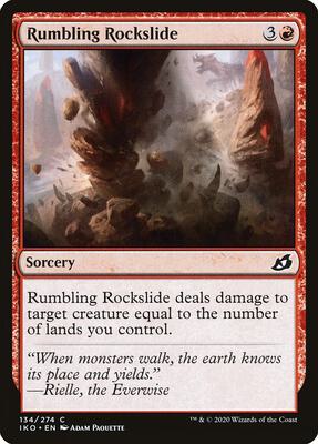 Rumbling Rockslide card from Ikoria: Lair of Behemoths
