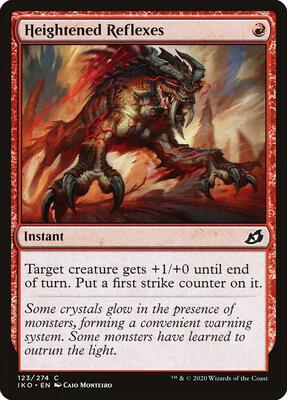 Heightened Reflexes card from Ikoria: Lair of Behemoths