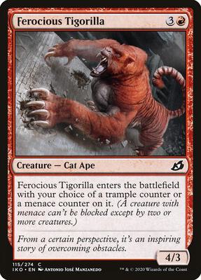 Ferocious Tigorilla card from Ikoria: Lair of Behemoths