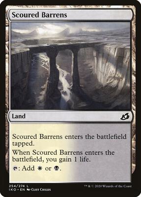 Scoured Barrens card from Ikoria: Lair of Behemoths