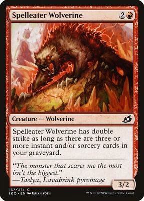 Spelleater Wolverine card from Ikoria: Lair of Behemoths