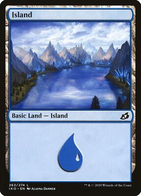 Island (263) card from Ikoria: Lair of Behemoths