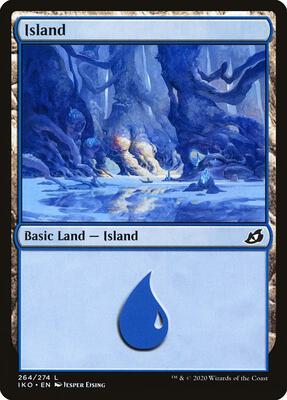 Island (264) card from Ikoria: Lair of Behemoths