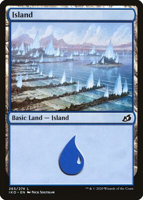 Island (265) card from Ikoria: Lair of Behemoths