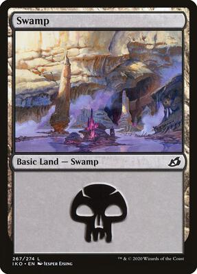 Swamp (267) card from Ikoria: Lair of Behemoths