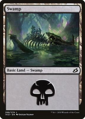 Swamp (268) card from Ikoria: Lair of Behemoths