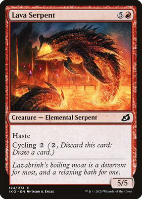 Lava Serpent card from Ikoria: Lair of Behemoths