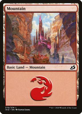 Mountain (270) card from Ikoria: Lair of Behemoths