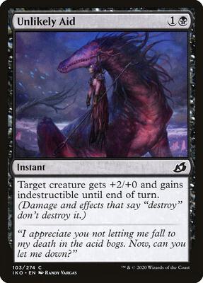 Unlikely Aid card from Ikoria: Lair of Behemoths