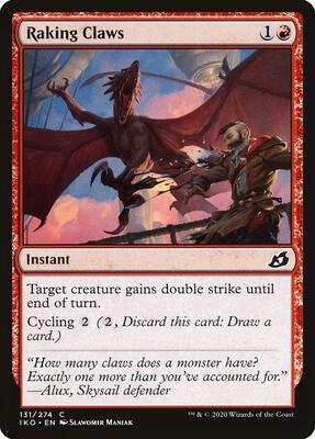 Raking Claws card from Ikoria: Lair of Behemoths