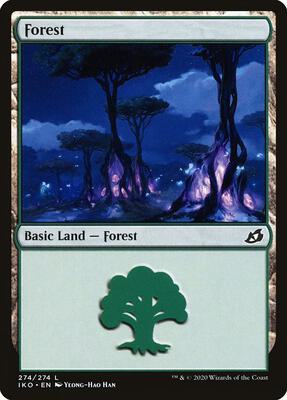 Forest (274) card from Ikoria: Lair of Behemoths