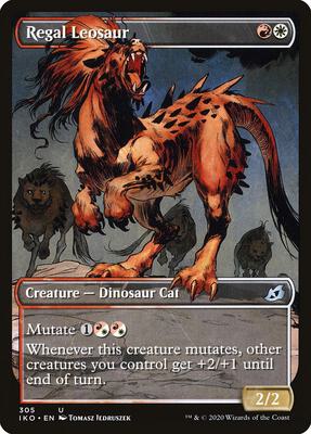 Regal Leosaur (Showcase) card from Ikoria: Lair of Behemoths