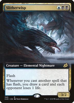 Slitherwisp (Extended Art) card from Ikoria: Lair of Behemoths