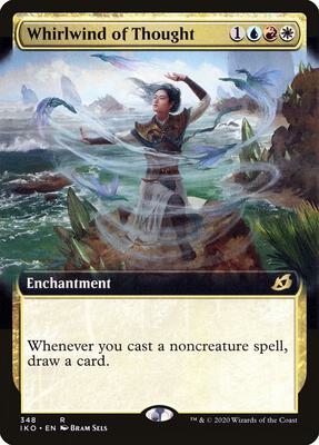 Whirlwind of Thought (Extended Art) card from Ikoria: Lair of Behemoths