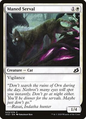 Maned Serval card from Ikoria: Lair of Behemoths