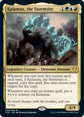 Kalamax, the Stormsire (Commander 2020) card from Oversize Cards