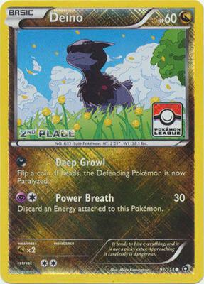 Deino - 97/113 (Pokemon League) [2nd Place] card from League & Championship Cards
