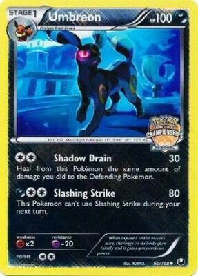 Umbreon - 60/108 (Regional Championships) card from League & Championship Cards