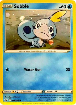 Sobble - 54/202 (Cosmos Holo) card from Blister Exclusives
