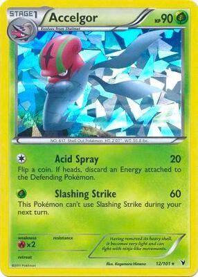 Accelgor - 12/101 (Cracked Ice Holo) card from Deck Exclusives