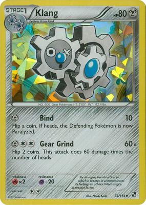 Klang - 75/114 (Cracked Ice Holo) card from Blister Exclusives