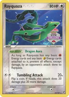 Rayquaza - 22/107 (2004-2005 Gym Challenge) card from League & Championship Cards