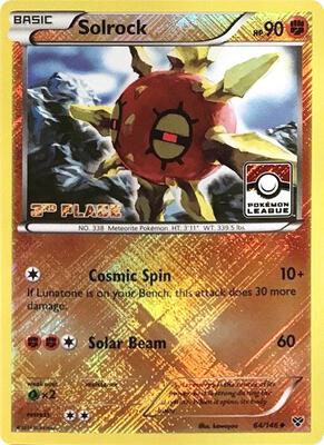 Solrock - 64/146 (Pokemon League) [3rd Place] card from League & Championship Cards
