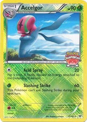 Accelgor - 12/101 (Championship Series) card from League & Championship Cards