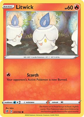Litwick card from SWSH02: Rebel Clash