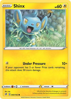 Shinx card from SWSH02: Rebel Clash