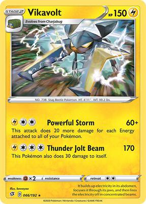 Vikavolt card from SWSH02: Rebel Clash