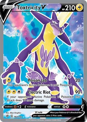 Toxtricity V (Full Art) card from SWSH02: Rebel Clash