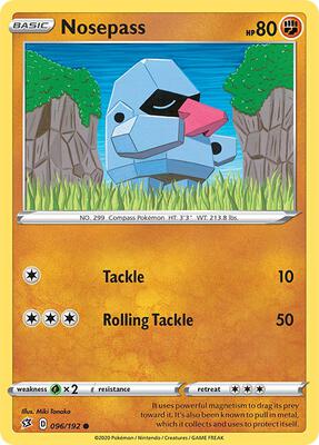 Nosepass card from SWSH02: Rebel Clash