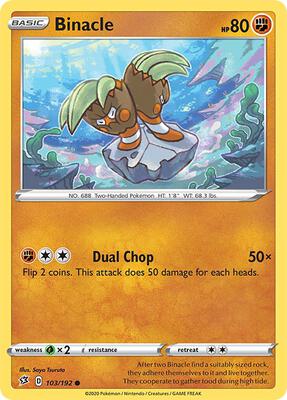 Binacle card from SWSH02: Rebel Clash