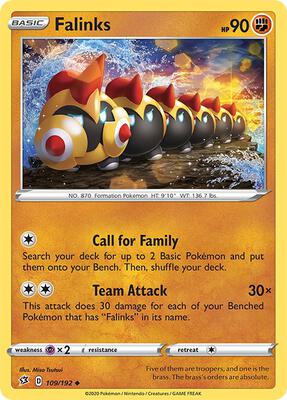 Falinks card from SWSH02: Rebel Clash