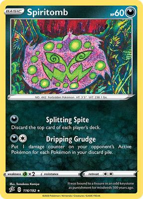 Spiritomb card from SWSH02: Rebel Clash