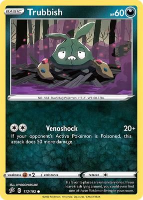 Trubbish card from SWSH02: Rebel Clash