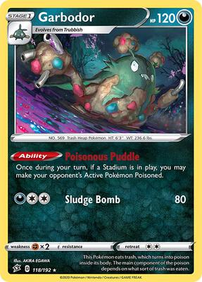 Garbodor card from SWSH02: Rebel Clash