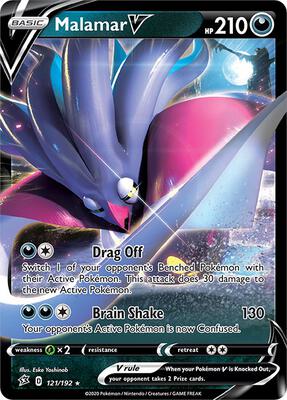 Malamar V card from SWSH02: Rebel Clash