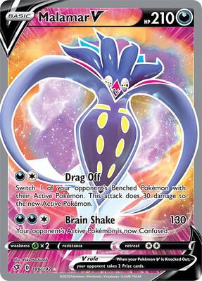 Malamar V (Full Art) card from SWSH02: Rebel Clash