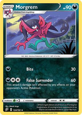 Morgrem card from SWSH02: Rebel Clash
