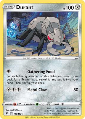 Durant card from SWSH02: Rebel Clash
