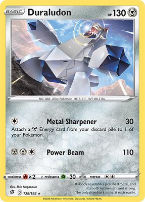 Duraludon card from SWSH02: Rebel Clash
