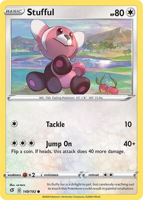Stufful card from SWSH02: Rebel Clash