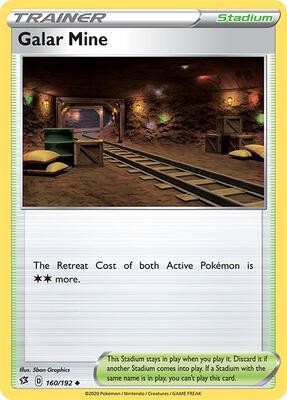 Galar Mine card from SWSH02: Rebel Clash