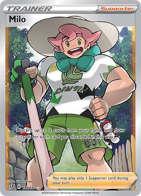 Milo (Full Art) card from SWSH02: Rebel Clash