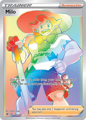 Milo (Secret) card from SWSH02: Rebel Clash