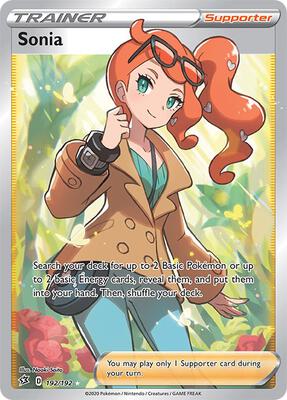 Sonia (Full Art) card from SWSH02: Rebel Clash