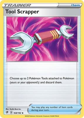 Tool Scrapper card from SWSH02: Rebel Clash