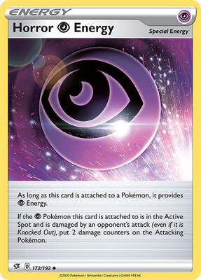 Horror P Energy card from SWSH02: Rebel Clash